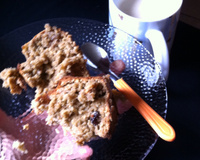 Bolo de aveia e banana