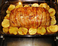 Lombo assado com batata doce