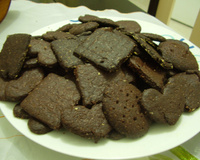 Biscoito amanteigado de chocolate
