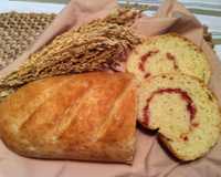 Pão caseiro recheado com calabresa