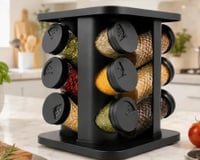 Porta-temperos giratório é o organizador ideal para quem quer ter os condimentos sempre à vista