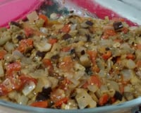 Salada de berinjela no forno