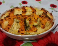 Batata ao forno com queijo