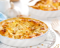 Gratinado de batata com frango
