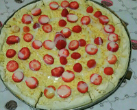 Pizza de chocolate branco