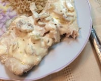 Salmão ao champignon