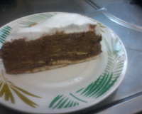 Torta de bolacha com café