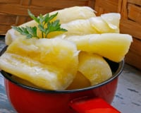 Mandioca na manteiga