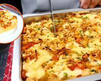 Lanche fácil de frango no tabuleiro: fica pronto em 20 minutos e é MUITO cremoso