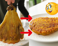 É bem mais fácil de fazer do que parece: bifão de berinjela à milanesa na airfryer