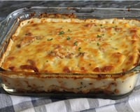 Lasanha de frango com queijo