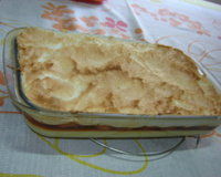 Sobremesa de banana nevada