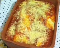 Panqueca de frango cremosa