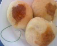 Pão de batata para o lanche das amigas