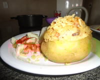 Batata recheada cremosa da Gabi