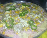 Massa de pizza fina a lenha