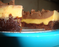 Torta de maracujá com chocolate