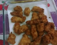 Frango empanado com maionese