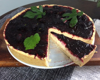 Torta de cheesecake de amoras