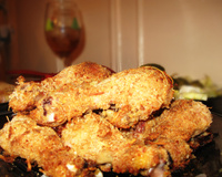 Frango à milanesa no forno