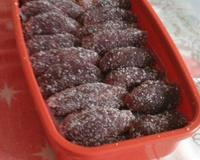 Doce de banana com gelatina de morango