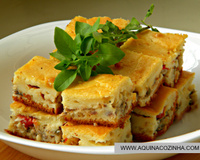 Torta de sardinha de liquidificador da Giselle