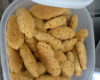 Salgadinho de queijo ralado