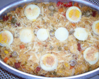 Arroz de forno com frango