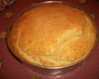 Torta cremosa de presunto e queijo