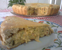 Empadão de frango e requeijão