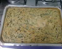 Torta de espinafre de liquidificador