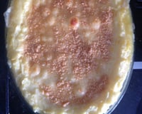 Escondidinho de carne de sol com batata e creme com requeijão.