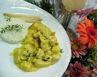 Frango com maçã ao Curry