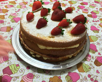 Naked cake de morango