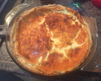 Quiche de queijo e alho poró