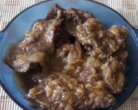 Bife na panela de pressão super rápido e delicioso