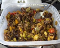 Escabeche colorido de berinjela do Vitor