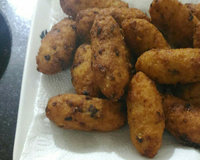 Bolinho de arroz com bacon