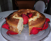 Bolo de Pétalas de Rosas