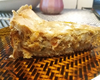 Torta de liquidificador sabor bacalhau