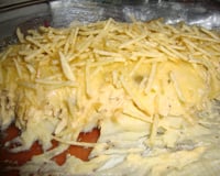 Creme de frango com purê de batatas