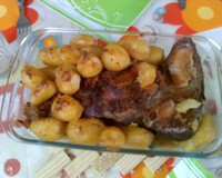 Peito bovino na pressão e gratinado