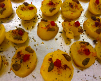 Batata assada com alho e azeite