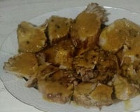 Lombo ao maracujá e mel