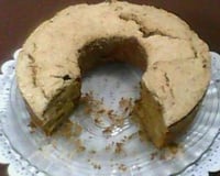Bolo de aveia com maçã e banana