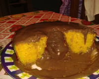 Bolo de cenoura cremoso