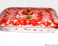 Pavê de chocolate com morango