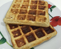 Waffles de whey e aveia (fitness)