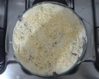 Batata com Linguiça ao molho Branco