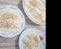Arroz doce com açúcar queimado